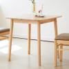 Livinia Aslan 29.5" Malaysian Oak Square Wooden Dining Table/Small Solid Wood Kitchen Desk (Natural Oak) view 1