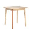 Livinia Aslan 29.5" Malaysian Oak Square Wooden Dining Table/Small Solid Wood Kitchen Desk (Natural Oak) view 4