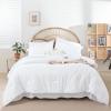 weigelia Queen Comforter Set White Comforter Set Queen 7 Pieces Bed in a Bag Queen Size Bedding Set with Fitted Sheets, Flat Sheets, Pillow Shams and Pillowcases view 1