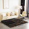 American Flag Camo Rug, Rustic Tree Leaves Camouflage Area Rug 5x6'6'', Military Hunting Carpet for Boys Teens Kids Man, Nature Conifer Oak Branches Non Slip Living Room Rugs view 2
