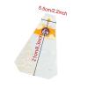 Typutomi 200 Pcs Plastic Wrappers for Sandwiches, Disposable Transparent Sandwich Containers Sandwich Wedge Box Triangle Bakery Packaging, Easy to Tear(Orange) view 2