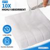 HOMERHYME White Hand Towels, 6 Pack 25''*15'' Microfiber Hand Towels for Bathroom Kitchen, All-Purpose Quick Dry Lint Free Soft Absorbent Wash Cloths, Gym Towels Bath Towels Bulk for Yoga Spa Hotel view 3