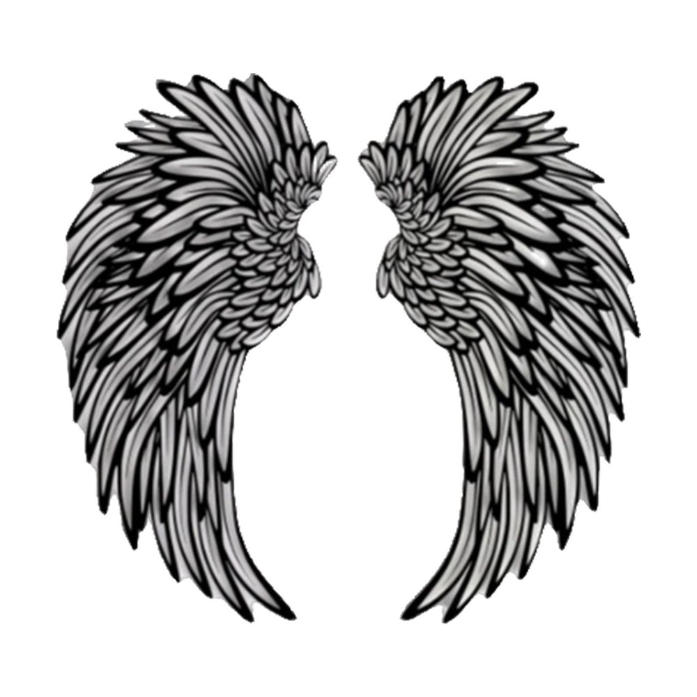 1/8 Angel Wings Metal Wall Art With LED Lights, Metal Angel Wings Modern Wall Sculpture, Removable Wings Home Decor Art for Bedroom for Indoor, Outdoor, Home, Living Room, Bedroom, Study, Offices