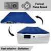 Greaton Medium Firm Air Mattress with Electric Pump, Waterproof Comfort Coil Technology Bed, Portable Multi-Purpose Sleeping Mattresses for Camping and Guest, 300lb Weight Capacity, Twin-14, Blue view 3