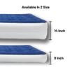 Greaton Medium Firm Air Mattress with Electric Pump, Waterproof Comfort Coil Technology Bed, Portable Multi-Purpose Sleeping Mattresses for Camping and Guest, 300lb Weight Capacity, Twin-14, Blue view 4