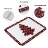 Christmas Tree Dish Drying Mat for Kitchen Counter, Xmas Tree Red Black Plaid Snowflake Absorbent Reversible Dish Drainer Rack Mats for Coffee Bar Mats 18''x24'' 1 PCS view 2