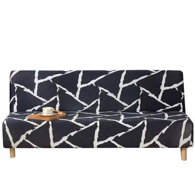 Stretch Armless Sofa Cover 2/3 Seater Futon Slipcovers Universal Armless Sofa Bed Cover Furniture Protector for Foldable Futon Armless Couch Cover with Elastic Bottom ( Color : #58 , Size : 190-210cm