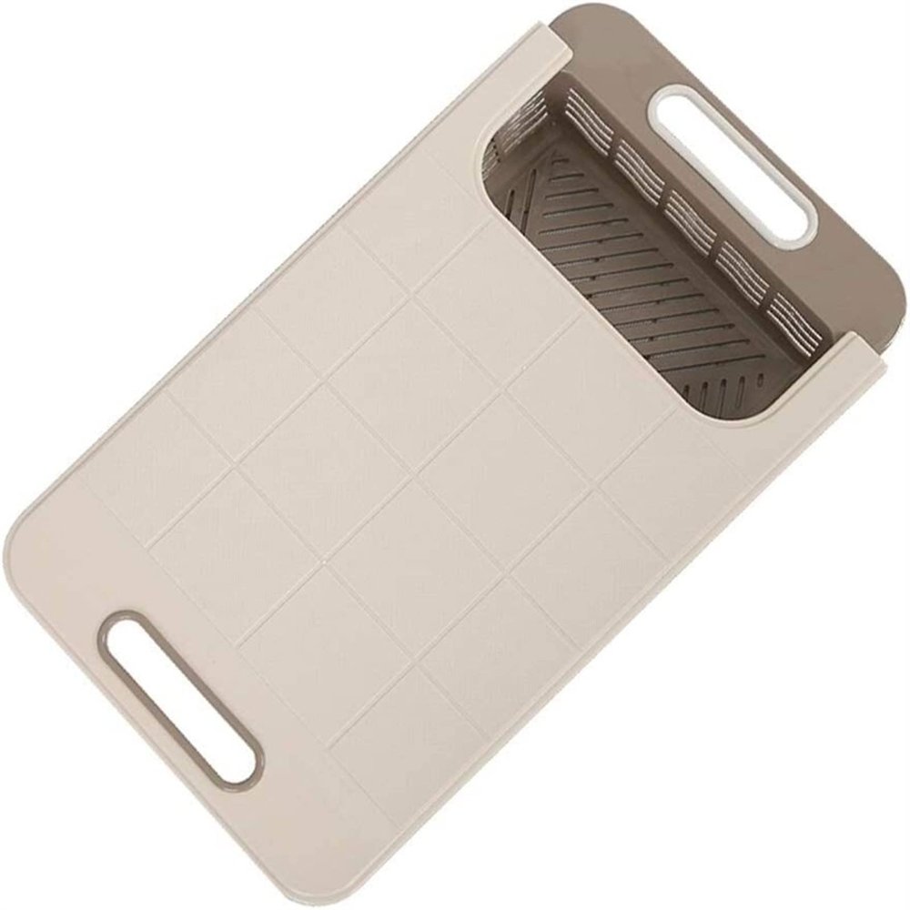 Kitchen Clock Adjustable Kitchen Plastic Chopping Block Multifunctional Drawer Storage Chopping Block Double Layer Cutting Board Wall Clocks For Living Room