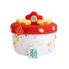 BOOMLATU Weave Rope Round Storage Basket with Lid,Cute Small Basket Idea for Organizing and Storing (Style 2) view 1