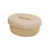 BOOMLATU Weave Rope Round Storage Basket with Lid,Cute Small Basket Idea for Organizing and Storing (Style 19) view 1