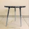 AANTHROPOLOGY By Rhea Rose Quartz Agate Organic Edge Side/Coffee Table (Silver - Finish), Diameter(14 inch) view 2
