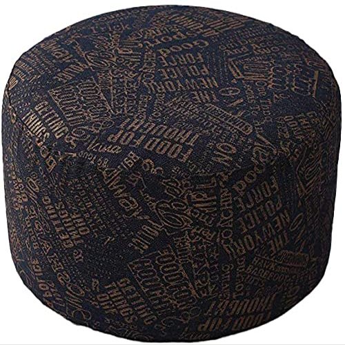 Katzowen Home Round Pouf Footstool,Sofa Couch Foot Leg Rest Step Stool Lightweight Epe Filler Not Easy to Sink-b 40x40x30cm (Color : F, Size : 40x40x30cm(16x16x12inch))