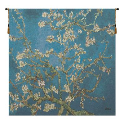 Amandier European Tapestry - 40 in. x 28 in. Cotton/Vicose/Polyester by Vincent Van Gogh