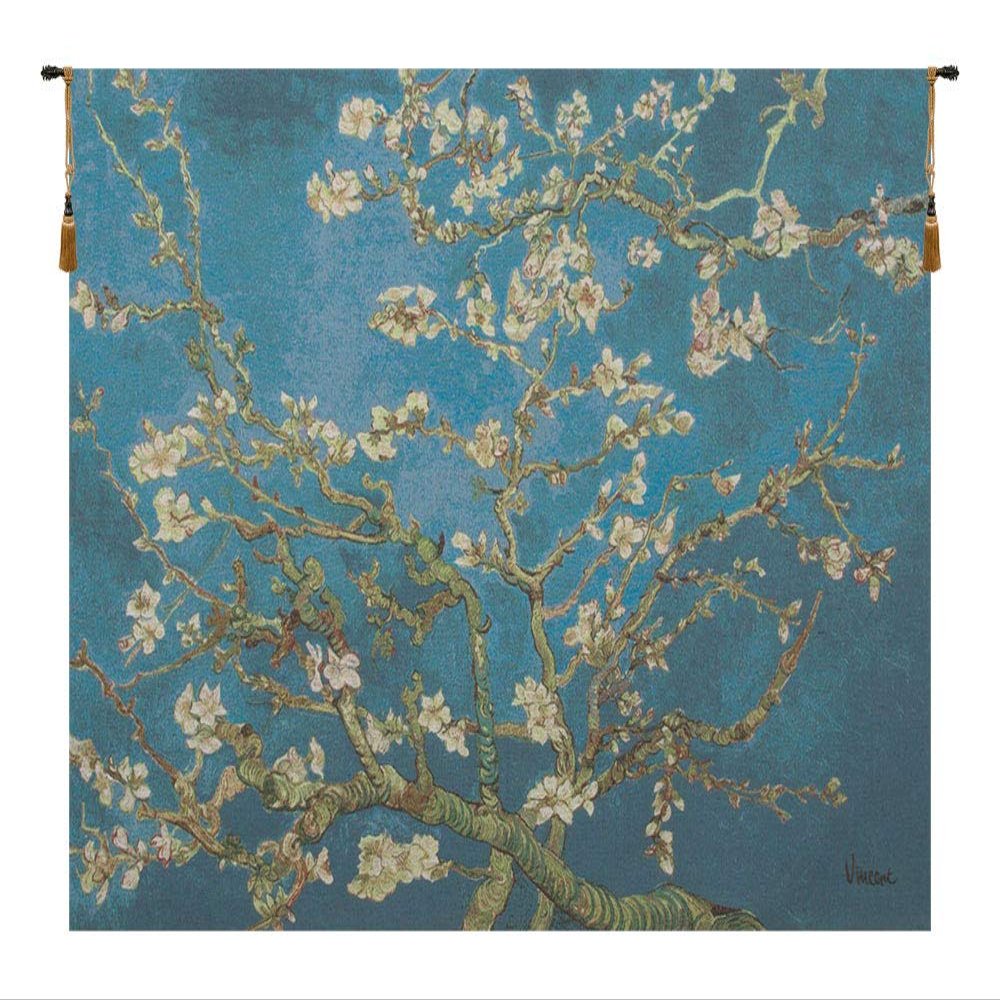 Amandier European Tapestry - 40 in. x 28 in. Cotton/Vicose/Polyester by Vincent Van Gogh