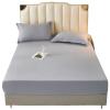 FCLDESHOP Bedding Bed Sheets,Thick Brushed Solid Color Mattress Protector, Bedroom Hotel Mattress Topper, Fit 12"/30cm Deep Mattress,Green,200x220cm+30cm view 2