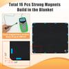 Magnet Fireplace Cover, Fireplace Draft Blocker, Fireplace Blanket for Heat Loss, Fireplace Cold Air Blocker, Fireplace Draft Cover for Inside Fireplace, Black(32" W x 30" H) view 3
