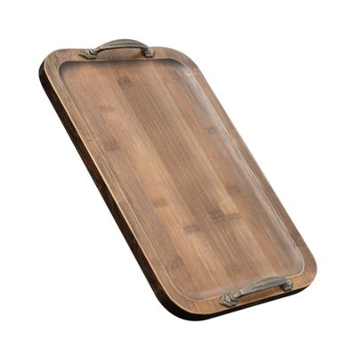 GANAZONO Multi-Functional Serving Tray for Food and Snacks Storage for Teaware and Entertaining Lightweight Design with Versatile Uses