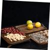 GANAZONO Multi-Functional Serving Tray for Food and Snacks Storage for Teaware and Entertaining Lightweight Design with Versatile Uses view 2
