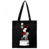Cotton Canvas Tote Bag for Women,Mafalda Libertad Tote Bags,Reusable Shopping Bags,Black,13.77"x15.75" view 1