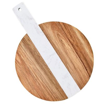 UPKOCH Marble Joint Cutting Board Reusable Bread and Fruit Serving Tray with Handle Non- -Boys and Girls Design for Kitchen Home Restaurant Use for Steak Display