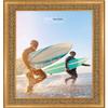Poster Palooza 3x5 Inch Traditional Antique Gold Complete Wood Picture Frame with UV Acrylic Plexiglass, Foam Board Backing & Hardware Included - 3x5 Inch Frame view 4