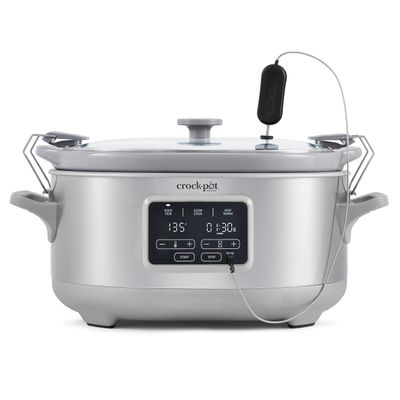 Crockpot Programmable 7-Quart Cook & Carry Slow Cooker with Sous Vide Stainless Steel