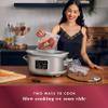 Crockpot Programmable 7-Quart Cook & Carry Slow Cooker with Sous Vide Stainless Steel view 2