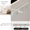Smart Nightstand with Charging Station and Fingerprint Lock,de Table with Drawer,Modern Solid Wood Bedside Table,Upper 360 Rotatable,for Living Room,Sofa,Office Customizable (Color : 4.Off-White+Lit view 3