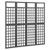 Gecheer Room Divider, Folding Privacy Screen Trellis 63.4inx70.9in Solid Fir Wood for Indoor Plant Support and Room Separation view 2