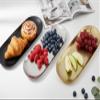 KUMGROT Candle Plate Stainless Steel Candle Tray Candle Holder Plate Decorative Small Bathroom Sink Vanity Trays Candle Dish for Jewelry Candle Trimmer (9 Inch Black) view 3