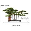 Artificial Trees Artificial Bonsai Tree 50.3 Inches Large Decor Simulation Welcome Pine Bonsai Tree Indoor Desktop Decoration Green Simulation Plant Artificial Bonsai view 2