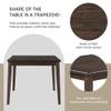 Nimaolt 60" Dining Table Set for 6, Classic Style Wood Dining Table with 4 Upholstered Dining Chairs & 1 Bench, 6 - Piece Dining Table and Chairs Set for Dining RoomKitechen view 3
