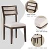 Nimaolt 60" Dining Table Set for 6, Classic Style Wood Dining Table with 4 Upholstered Dining Chairs & 1 Bench, 6 - Piece Dining Table and Chairs Set for Dining RoomKitechen view 4