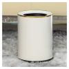 DYPASA Garbage Recycling Bin Light Luxury Round Trash Can Household Uncovered Living Room Bedroom Garbage Bin Simple and Modern Trash Bin, 14 Liters / 3.6 Gallons Kitchen Trash Can (Color : White-9L) view 1