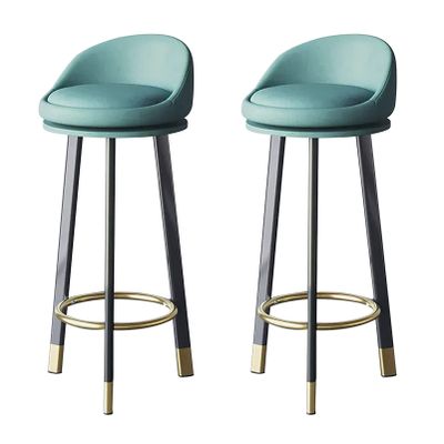 KAMPCO Set of 2 Counter Height Swivel Bar Stools with Backs, Faux Leather Upholstered Bar Chairs for Kitchens Island, Pub, Coffee, Home Dinning