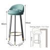 KAMPCO Set of 2 Counter Height Swivel Bar Stools with Backs, Faux Leather Upholstered Bar Chairs for Kitchens Island, Pub, Coffee, Home Dinning view 3