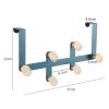 LUCBEI Wall Mounted Coat Rack Nordic Coat Rack Behind Door Clothes Hanger Space Saving Coat Rack Clothing Living Room Garment Wardrobe Home Furniture Coat Rack Hat Rack with Hooks (Color : Style 2) view 2