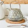 Angoily Rustic Teapot Handle Replacement Scald Design Easy Installation Suitable for Ceramic Teapots Lightweight Grip Natural Rope Kettle Accessory view 4