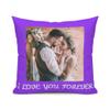 Custom Pillow Case,Customized Personalized Photo/Text Pillowcover,Custom Pillowcase with Any Picture for Custom Father's Day Mothers DayBirthdayLovers Gifts (18 x 18 inch, 1 Photo&Text) view 1