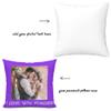 Custom Pillow Case,Customized Personalized Photo/Text Pillowcover,Custom Pillowcase with Any Picture for Custom Father's Day Mothers DayBirthdayLovers Gifts (18 x 18 inch, 1 Photo&Text) view 2
