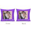 Custom Pillow Case,Customized Personalized Photo/Text Pillowcover,Custom Pillowcase with Any Picture for Custom Father's Day Mothers DayBirthdayLovers Gifts (18 x 18 inch, 1 Photo&Text) view 3