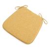 4 Set of Chair Cushion Ties for Dining Chairs Horseshoe Chair Cushion Anti-slip Solid Wood Memory Foam Chair Cushion Kitchen Chair Pad and Dining Seat Cushion with Machine Washable Linen Cover view 2