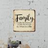 ArogGeld Family A Little Bit of Crazy Metal Sign Positive Lettering Quotes Metal Tin Sign Home Wall Decoration Unique Wall Plaque Decor for Street Home Bar Club Kitchen 15.2x15.2in view 3