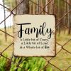 ArogGeld Family A Little Bit of Crazy Metal Sign Positive Lettering Quotes Metal Tin Sign Home Wall Decoration Unique Wall Plaque Decor for Street Home Bar Club Kitchen 15.2x15.2in view 4