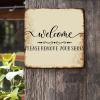 ArogGeld Motivational Lettering Quotes Metal Sign Welcome Please Remove Your Shoes Aluminum Sign Home Wall Decoration Unique Wall Art Decor for She Shed Restaurant Garage 10x10in view 2