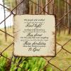 ArogGeld Inspiration Sayings Lettering Tin Sign The People Who Walked in Darkness Have Seen A Great Light Sign Home Wall Decoration Artistic Plaque Tin Sign for Music Bar Club Men's Cave 15.2x15.2in view 4