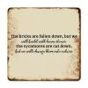 ArogGeld Inspiration Bible Scripture Metal Sign But We Will Build with Hewn Stones Metal Tin Sign Home Sign Wall Decor Funny Iron Painting for Home Cafe Pub Bar Shop Garage 15.2x15.2in view 1