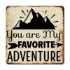 ArogGeld Motivational Christian Scripture Tin Sign You are My Favorite Adventure Metal Wall Art Wall Art Home Decor Modern Wall Sign Decor for Bar Pub Club Cafe Home Man Cave 15.2x15.2in view 1