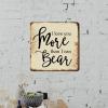 ArogGeld Metal Sign I Love You More Than I Can Bear Metal Wall Art Positive Family Quote Home Wall Decoration Classic Plaque Tin Sign for Restaurant Bar Pub Shop Road 10x10in view 3