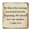 ArogGeld Religious Quote Sayings Tin Sign for This is The Message You Heard from Metal Wall Art Decorative Home Wall Art Unique Plaque Tin Sign for Home Kitchen Garden Man Cave 10x10in view 1